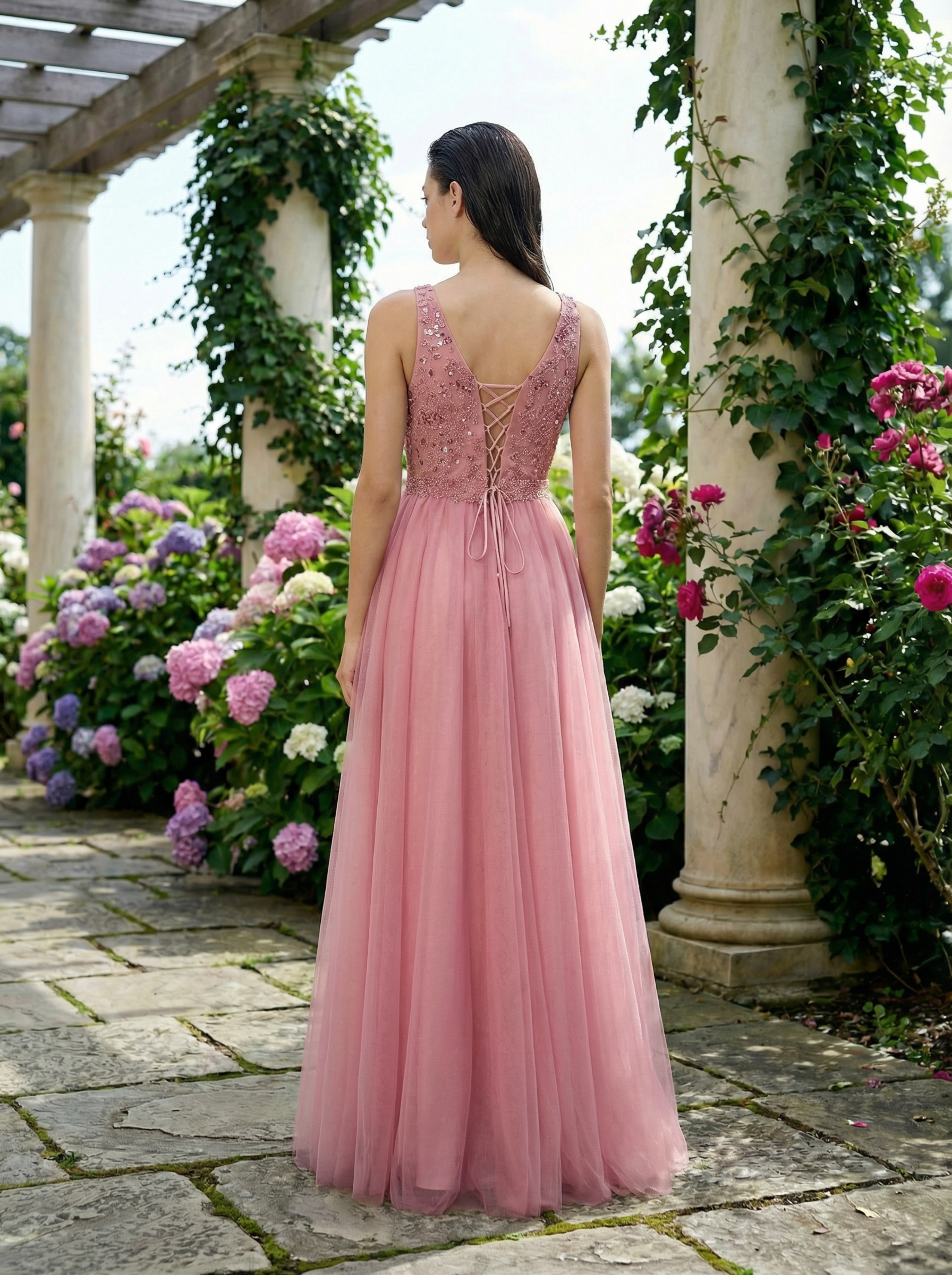 Modecrush Sequin Glitter Dress for Women, Elegant Evening Gown, Sparkly Long Formal Dress for Party Wedding