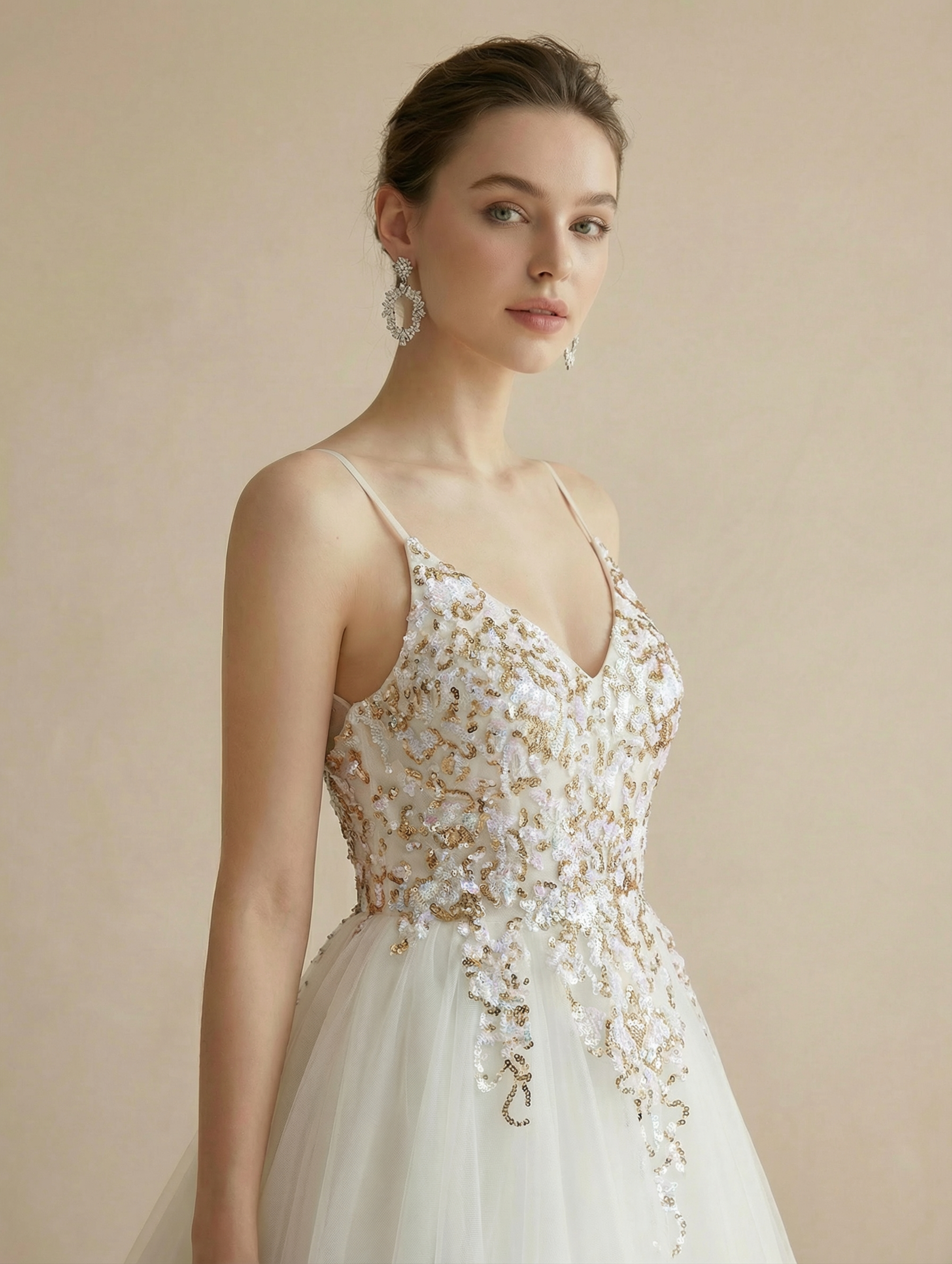 Minimalist Modern Satin Mermaid Wedding Dress