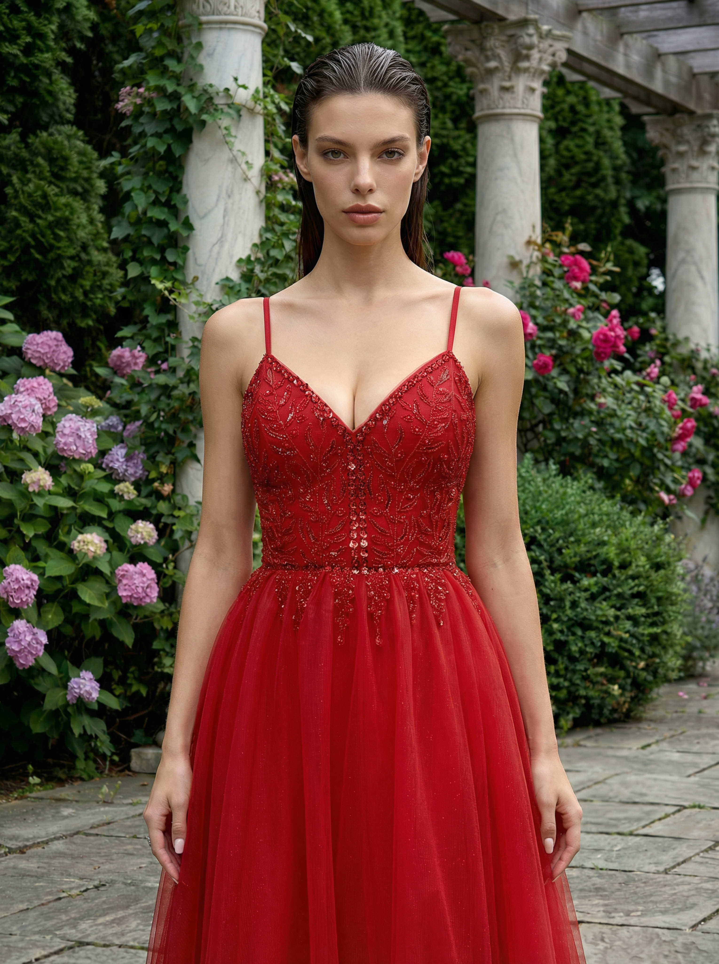 Modecrush Modest Spaghetti Strap Prom Dress