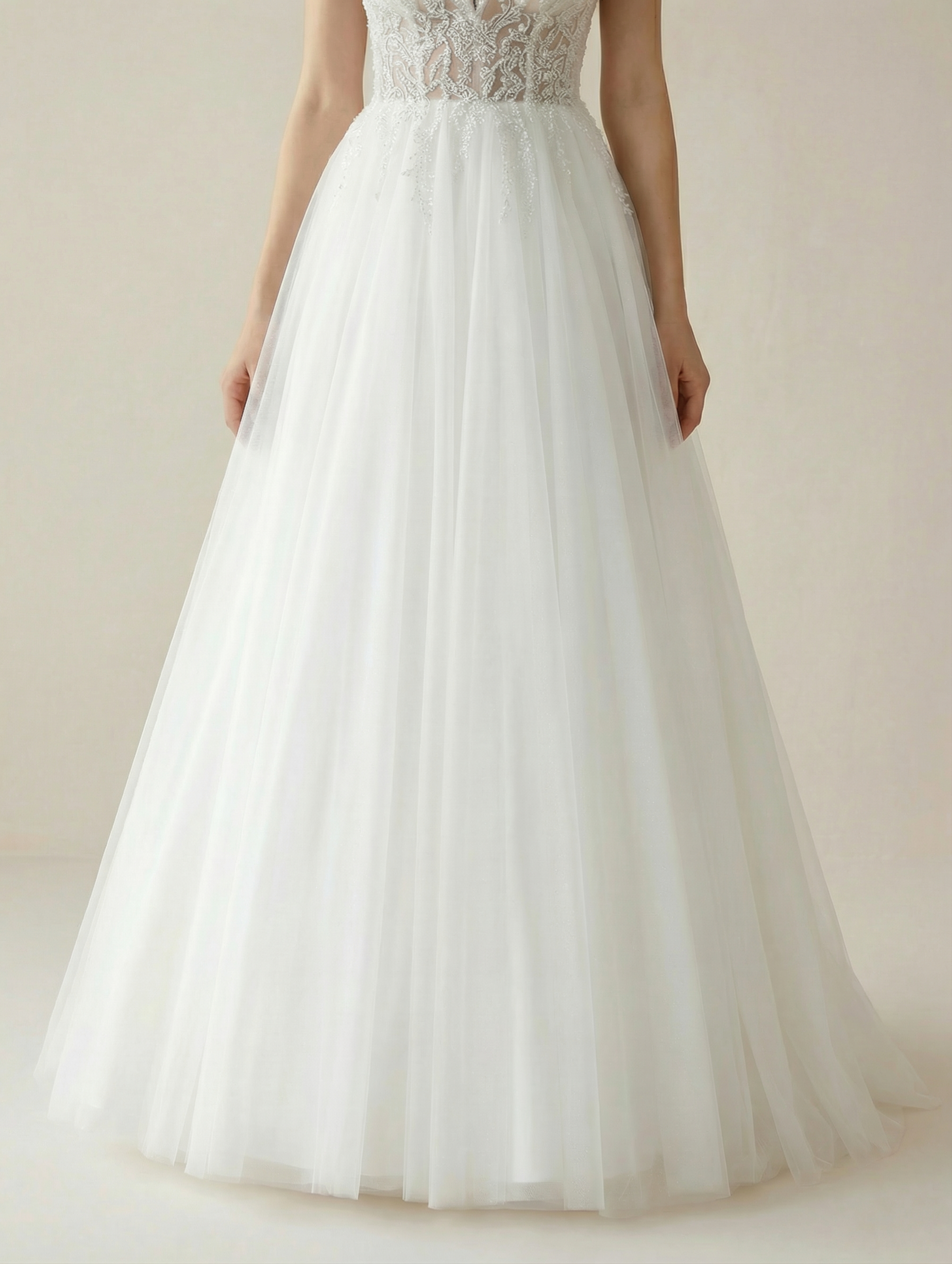 Romantic Off-Shoulder A-Line Wedding Dress with Ruffles