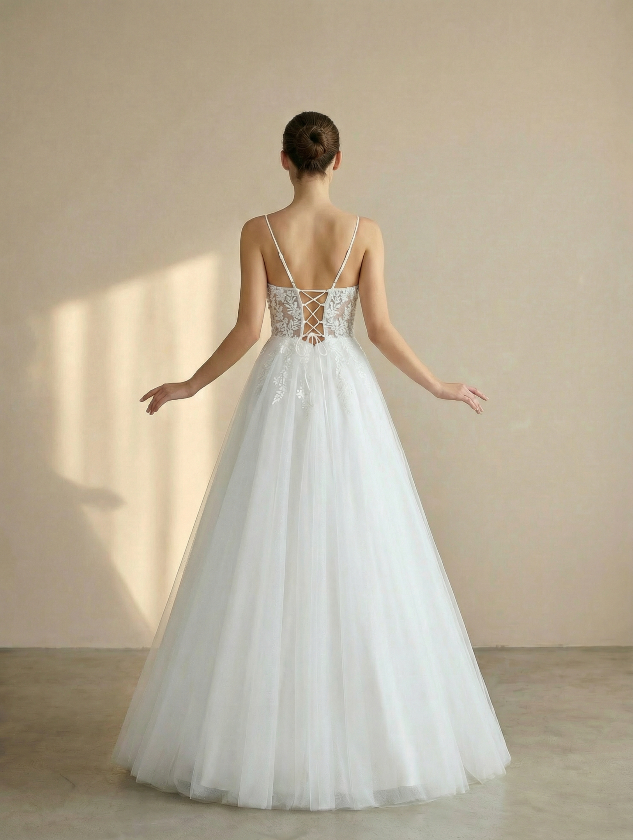 Modern white satin mermaid wedding dress