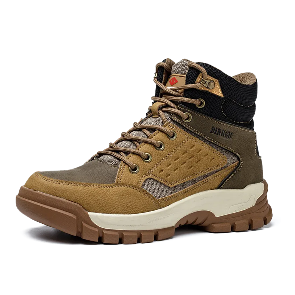 ForgeShield: Steel Toe Outdoor Work Boots – Tough Leather, Kevlar Protection, Built for Impact