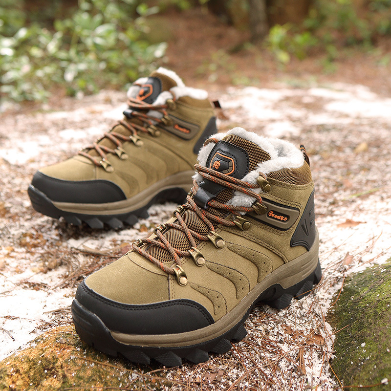 MEN'S WIDE FOOT COMFORT SPORT HIKING SHOES WITH ARCH SUPPORT AND SHOCK ABSORPTION