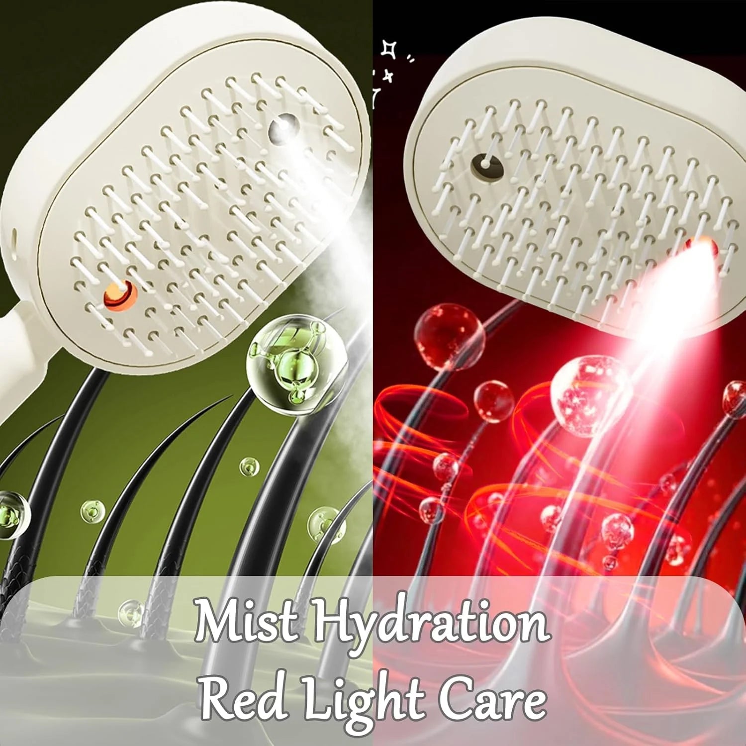 3-in-1 Electric Mist Spray Scalp Massage Brush