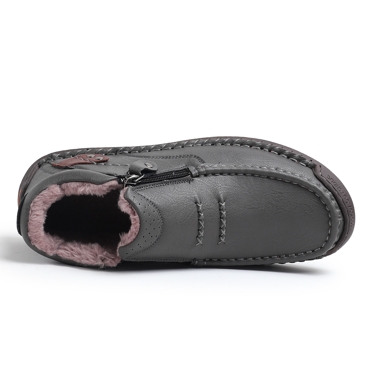 ⏰Limited Time Sale 70% OFF-Men’s Handmade Premium Leather Slip-On Driving Boots – Wide Toe, Arch Support, Waterproof, Pressure Relief, Non-Slip Sole&Warmth for Casual, Travel & Outdoor