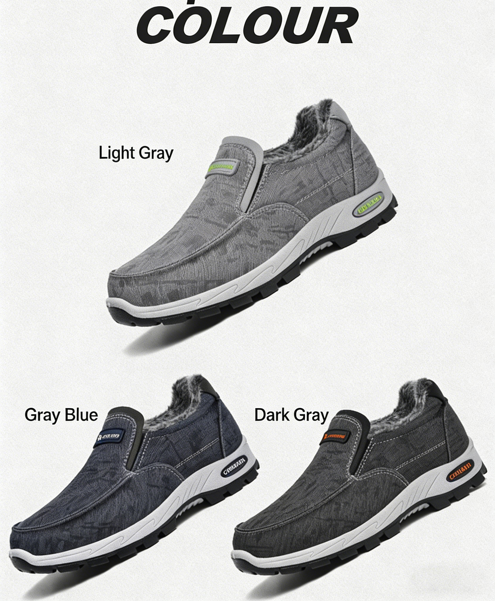 Men’s Comfortable Height-Increasing Orthopedic Walking Shoes, Lightweight and Breathable