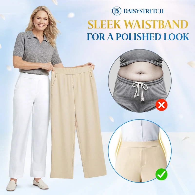 DaisyStretch - High Rise Ice Silk Stretch Pull-on Pants