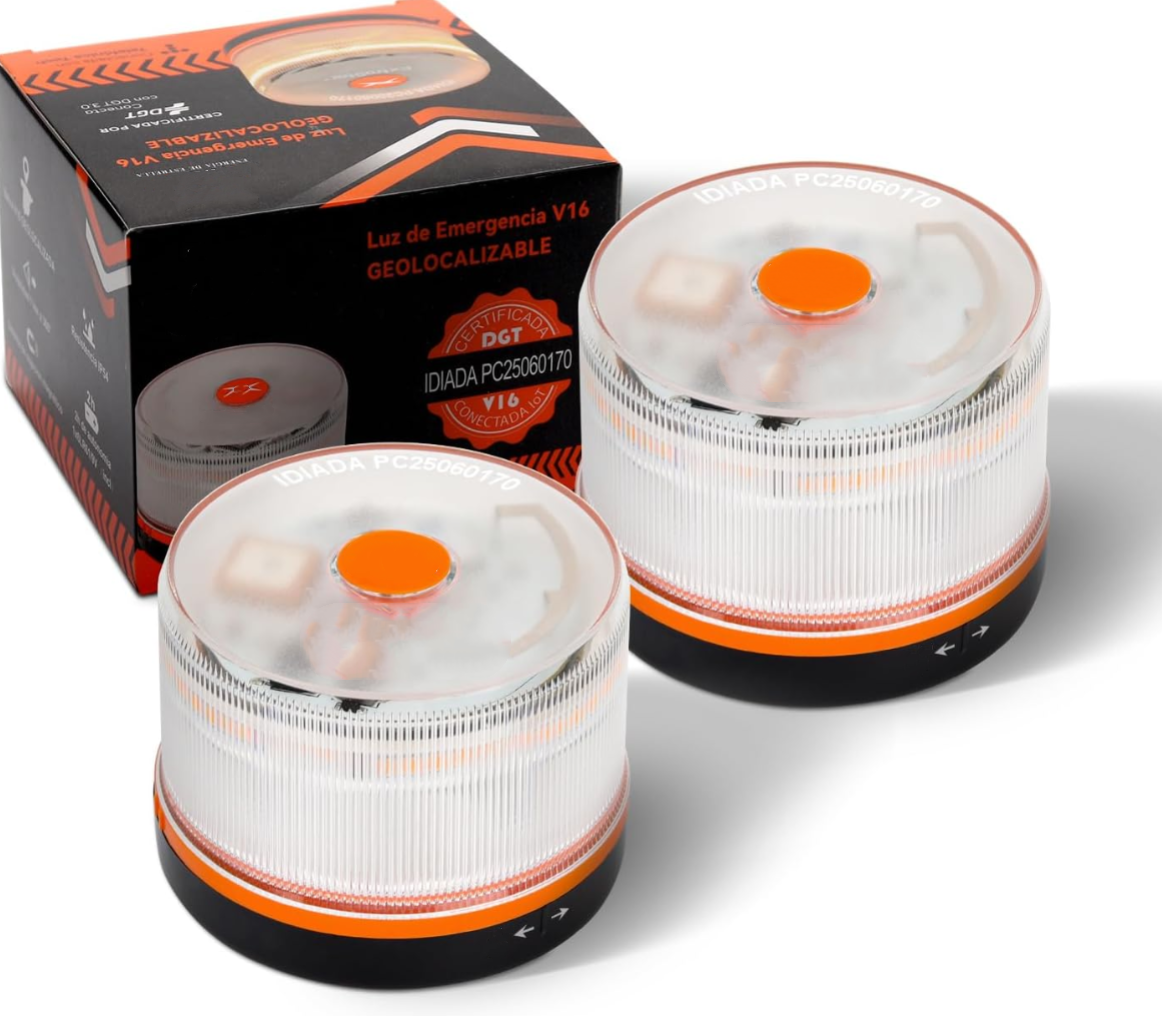 🎄Venta de Navidad🎄Luz de Emergencia V16 DGT 3.0 – Aprobada 2026, Magnética IP54 – Cumple con la Normativa 2026