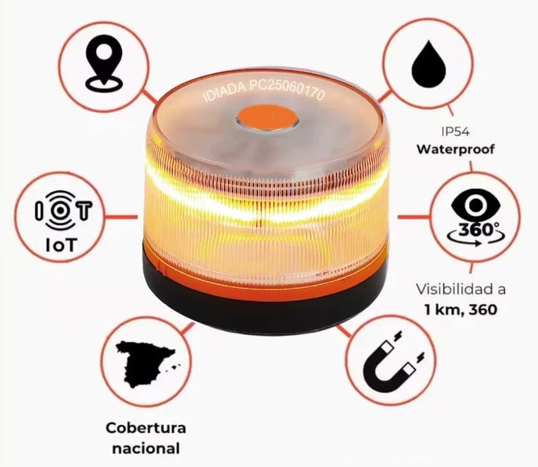 🎄Venta de Navidad🎄Luz de Emergencia V16 DGT 3.0 – Aprobada 2026, Magnética IP54 – Cumple con la Normativa 2026
