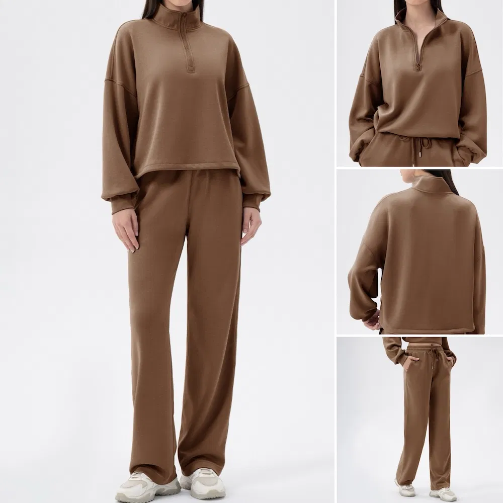2025 Hot Sale Luxury Soft Modal and Zipup Sweatsuits