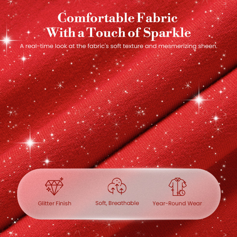 ⏰Last Day Sale - 49% OFF✨Women's Glitter Pullover Sweater & Pants 2-Piece Set