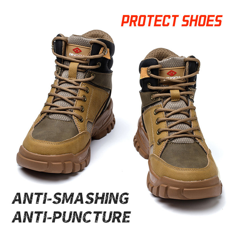 ForgeShield: Steel Toe Outdoor Work Boots – Tough Leather, Kevlar Protection, Built for Impact
