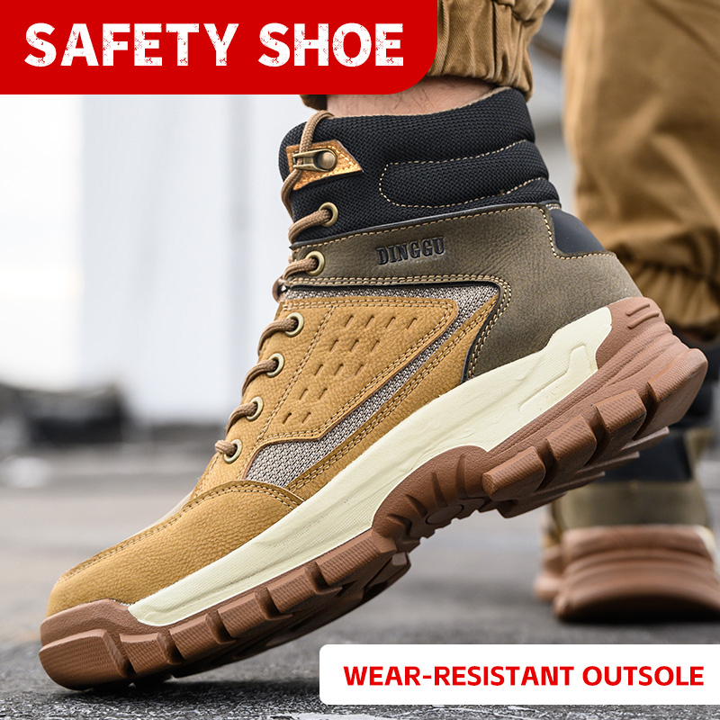 ForgeShield: Steel Toe Outdoor Work Boots – Tough Leather, Kevlar Protection, Built for Impact