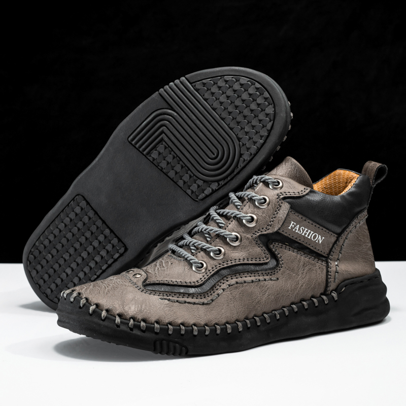 Men's Orthopedic Safety Work Shoes - Safety Toe ; Welding / cutting sparks proof ; Ankle Protection ;  Waterproof ; Shock Absorption ; Non-Slip ; Durable for 5 years