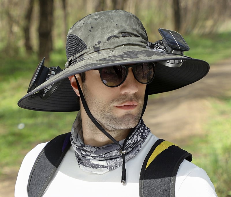 🔥EARLY SUMMER SALE 49% OFF⚡- Outdoor Wide Brim Sun Hat With Solar Fan