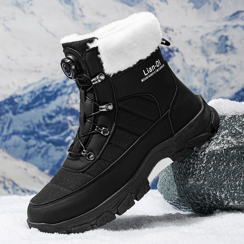 (⏰70% OFF | 24 Hours Only!) Men's Winter Warm and Cozy Thermal Lining Hiking Shoes - Orthopedic - Anti-Slip - Water-Resistant - Anti-Smash & Puncture - Ideal for Daily Routine, Outdoor Adventures, Sport, Travelling