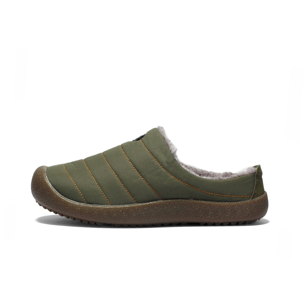 Men's Winter Water-resistant Fur-lined Flat Othopedic Slippers