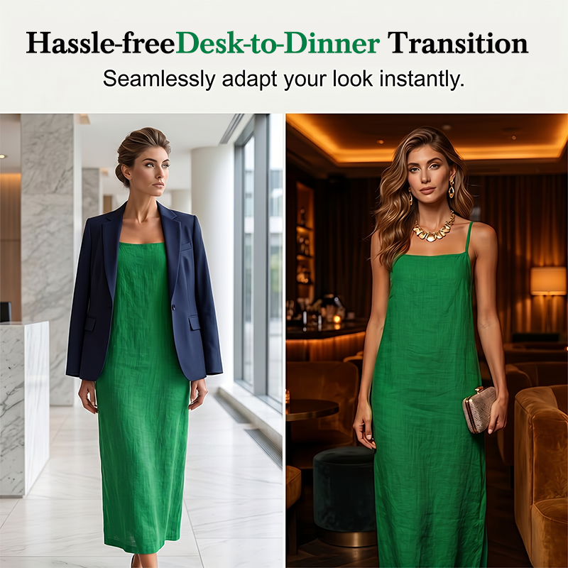 👗 LIMITED-TIME 50% OFF! ✨ Women's Casual Solid Color Slip Dress
