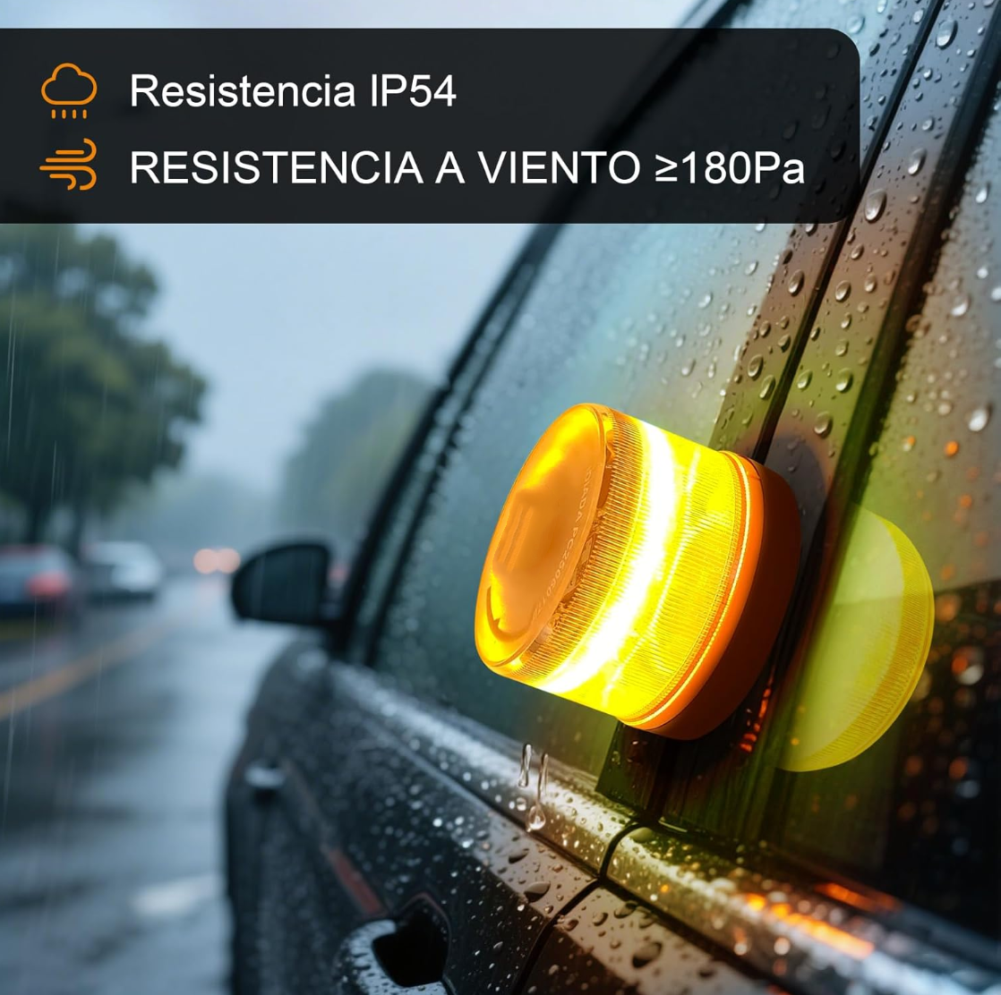 🎄Venta de Navidad🎄Luz de Emergencia V16 DGT 3.0 – Aprobada 2026, Magnética IP54 – Cumple con la Normativa 2026