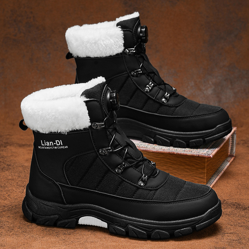(⏰70% OFF | 24 Hours Only!) Men's Winter Warm and Cozy Thermal Lining Hiking Shoes - Orthopedic - Anti-Slip - Water-Resistant - Anti-Smash & Puncture - Ideal for Daily Routine, Outdoor Adventures, Sport, Travelling