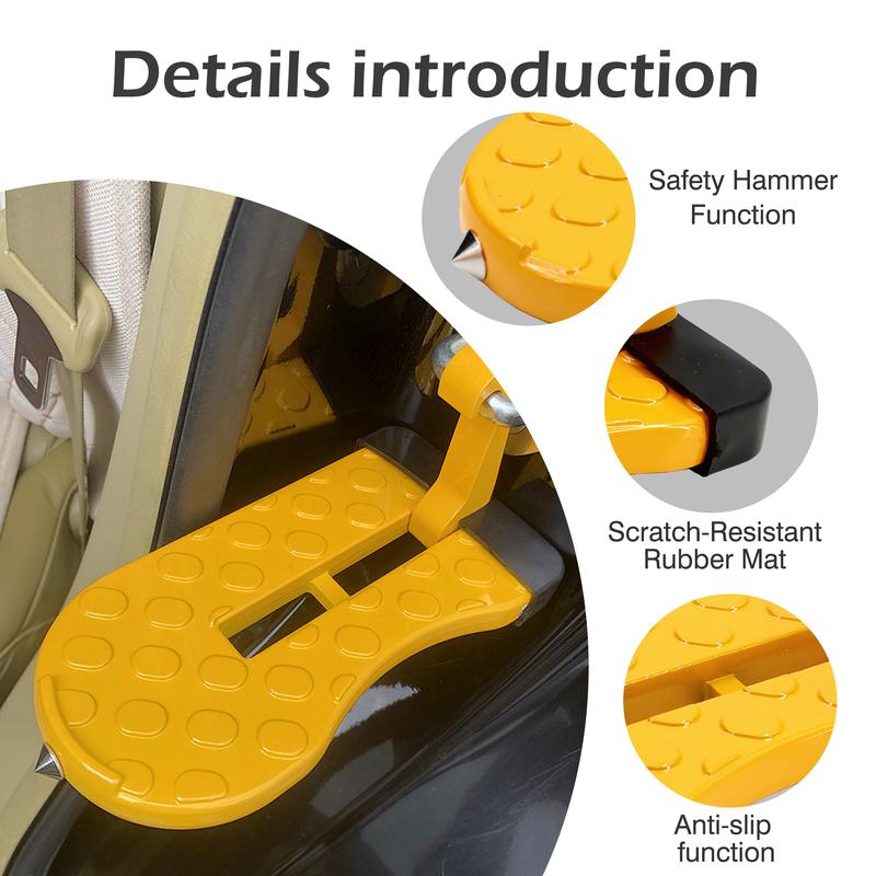 🔥Limited Time 49% Off✨1 Count SUV Roof Step Assist, Car Door Hook-On Foot Pedal