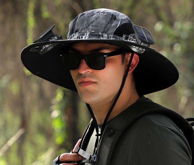 🔥EARLY SUMMER SALE 49% OFF⚡- Outdoor Wide Brim Sun Hat With Solar Fan