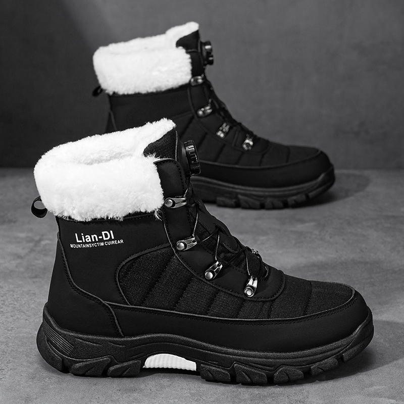 (⏰70% OFF | 24 Hours Only!) Men's Winter Warm and Cozy Thermal Lining Hiking Shoes - Orthopedic - Anti-Slip - Water-Resistant - Anti-Smash & Puncture - Ideal for Daily Routine, Outdoor Adventures, Sport, Travelling
