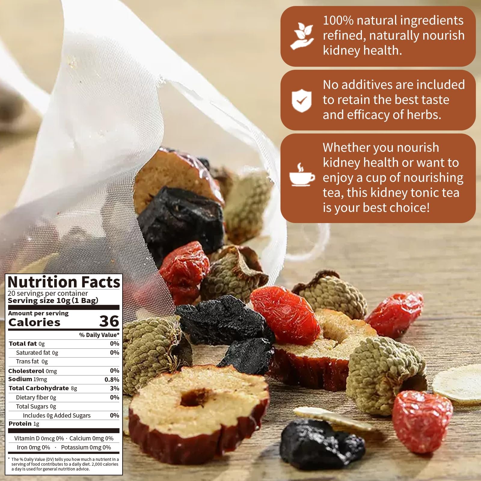 Premium 7-Herb Kidney & Energy Tonic Tea
