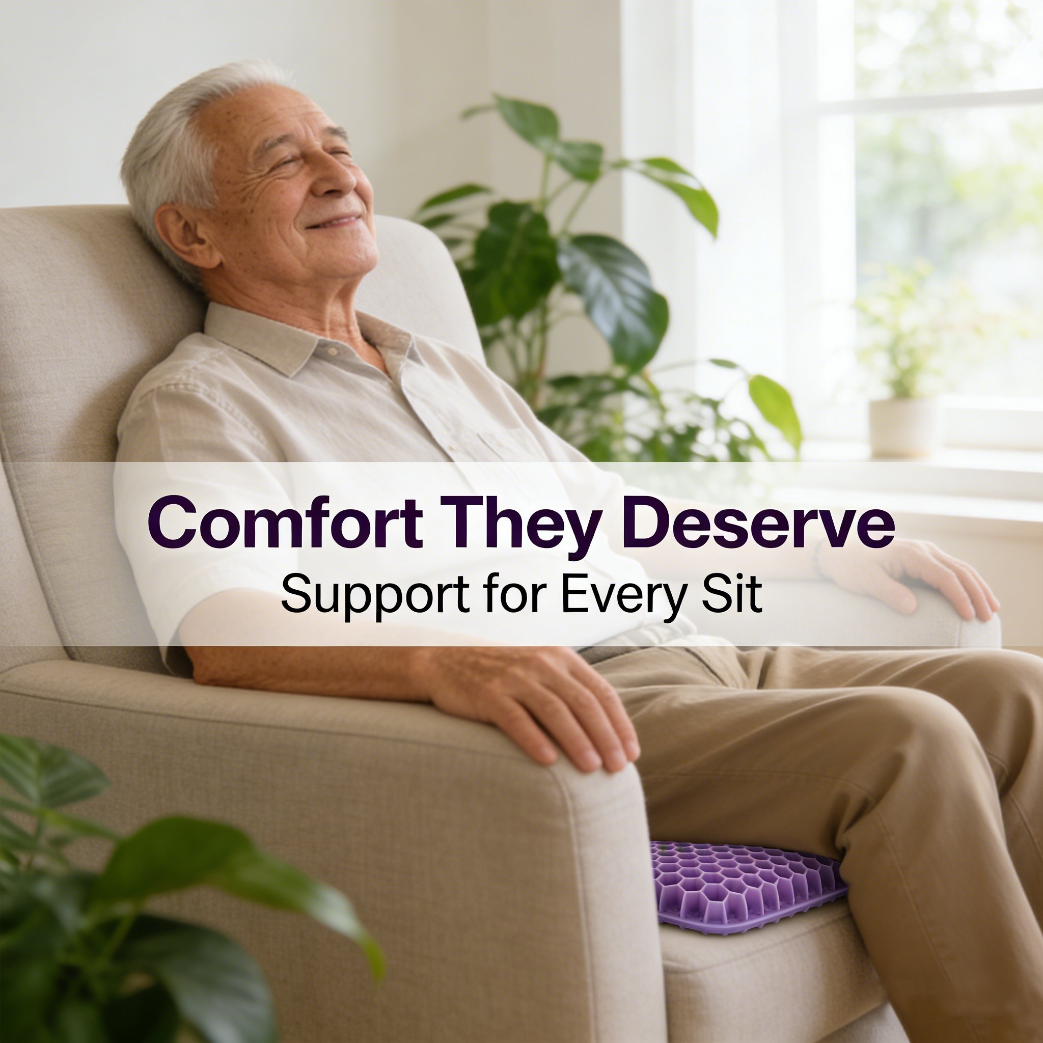 💺 Silicone Gel Seat Cushion  for Prolonged Sitting
