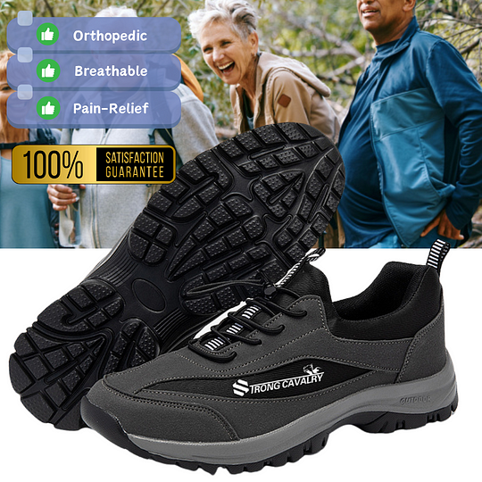 (👨‍⚕️Medical Certification®️) Men's Comfortable Orthopedic Shoes Waterproof Hiking Shoes Sneakers [Effect: Relieves Foot Pain]