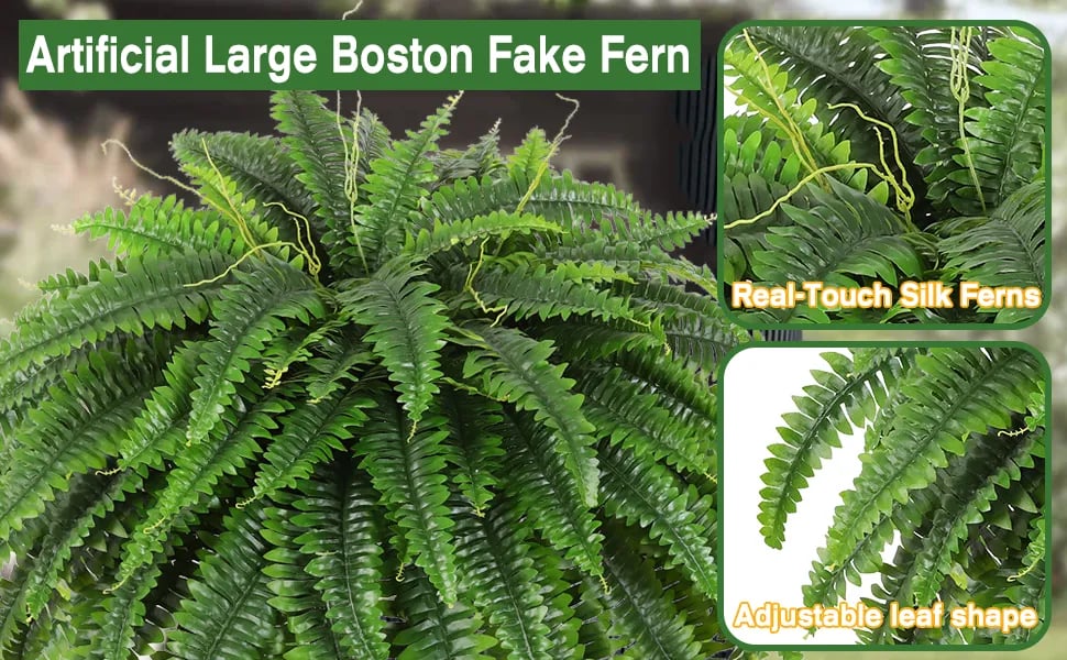 Artificial Boston Fern Bush