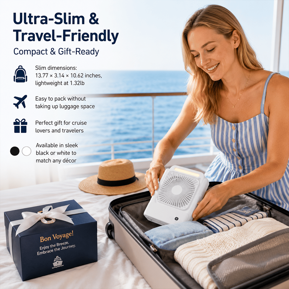 💫Magnetic Cruise Approved Fan with Night Light