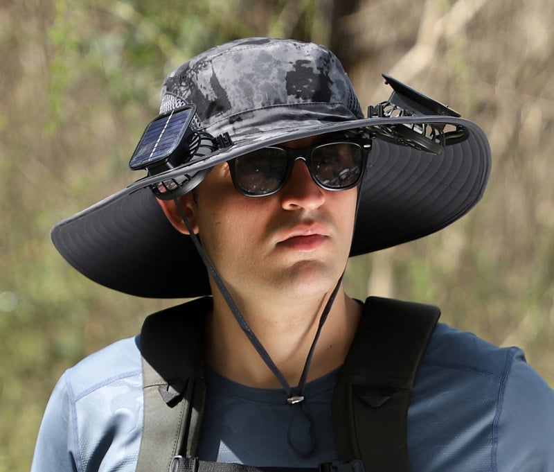 🔥EARLY SUMMER SALE 49% OFF⚡- Outdoor Wide Brim Sun Hat With Solar Fan