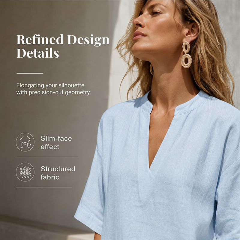 Women's Casual V-Neck Two-Piece Short Set