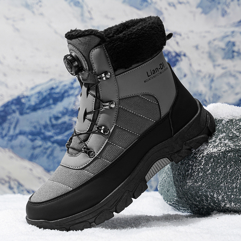(⏰70% OFF | 24 Hours Only!) Men's Winter Warm and Cozy Thermal Lining Hiking Shoes - Orthopedic - Anti-Slip - Water-Resistant - Anti-Smash & Puncture - Ideal for Daily Routine, Outdoor Adventures, Sport, Travelling