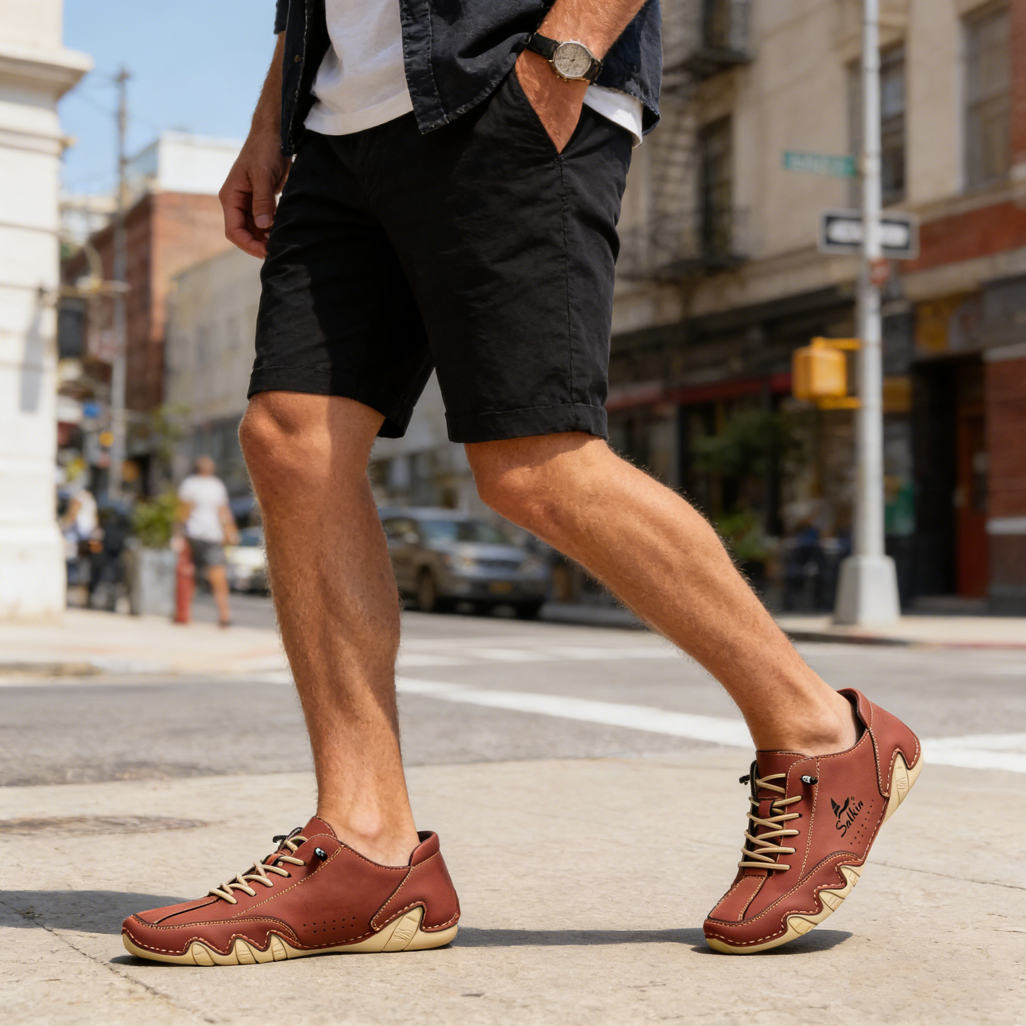 2026 Leather Casual Shoes Sneakers for Men Comfortable Summer Walking Designer Loafers Moccasin New In Luxury Sports Shoes