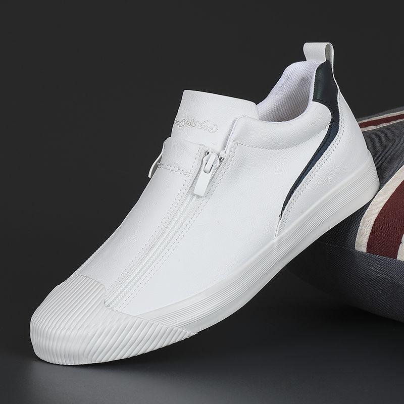  2026 Bestseller Men's Zipper Leather Flats