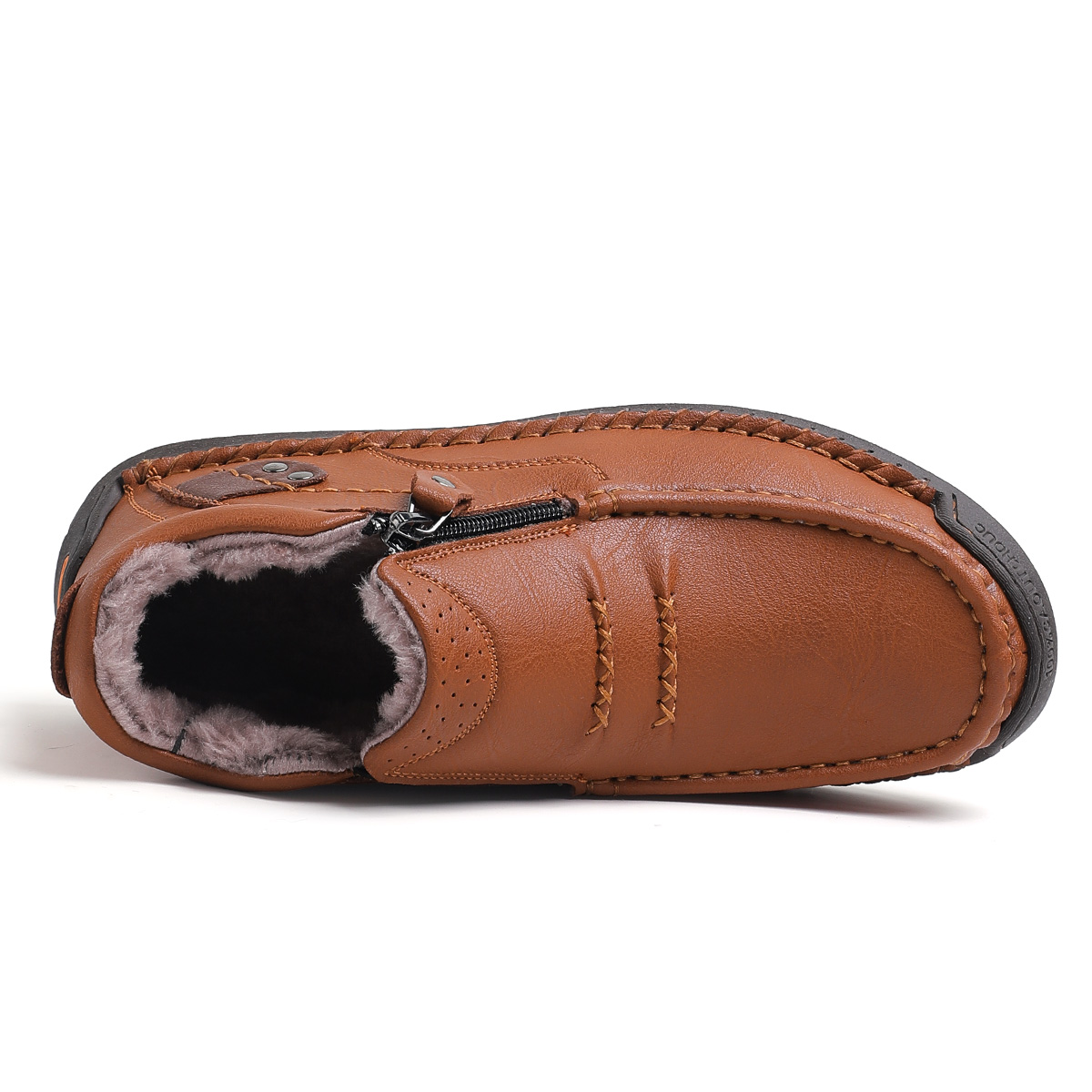 ⏰Limited Time Sale 70% OFF-Men’s Handmade Premium Leather Slip-On Driving Boots – Wide Toe, Arch Support, Waterproof, Pressure Relief, Non-Slip Sole&Warmth for Casual, Travel & Outdoor