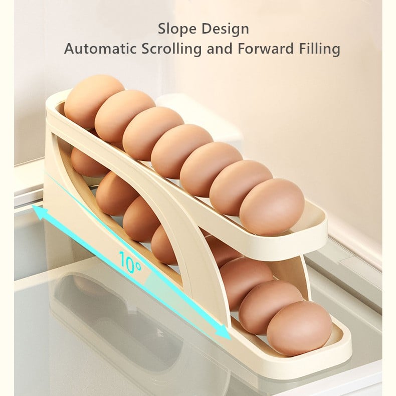 ⏰LAST DAY - 43% OFF👉New Automatic Roll-Down Double-layer Egg Dispenser