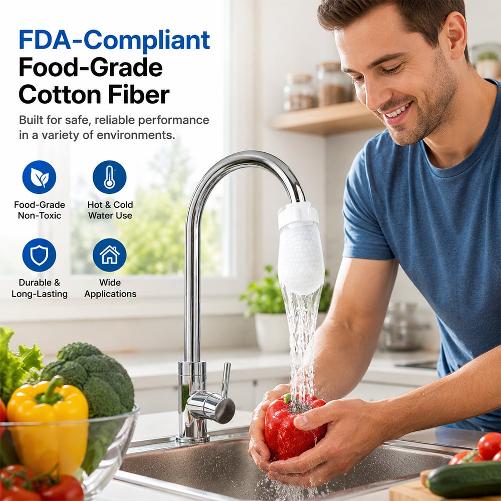 Faucet Filter Cotton Bags - Universal, 100 PCS Splash-Proof Faucet Filter 🌟Set