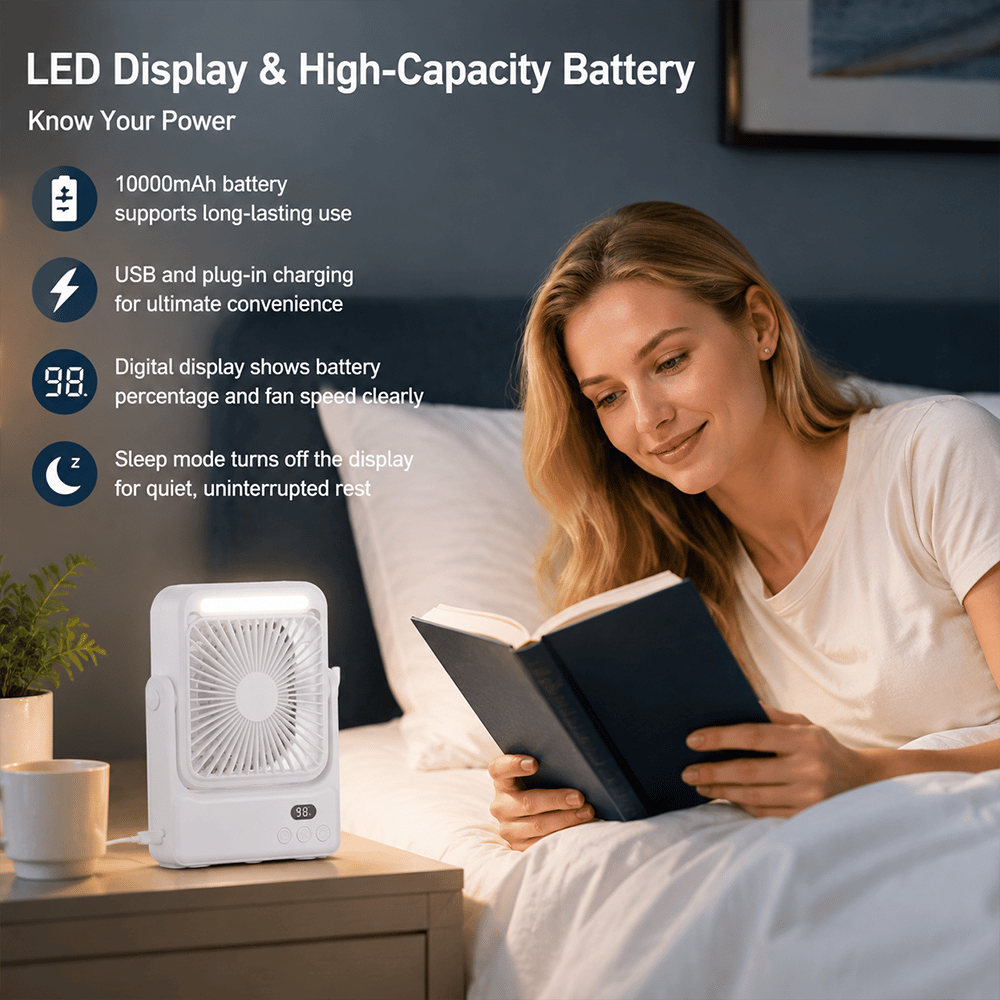 💫Magnetic Cruise Approved Fan with Night Light