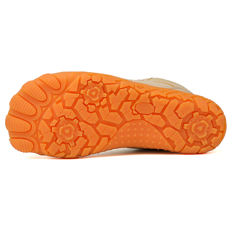 Men's Elastic-Lace Winter Barefoot Shoes – Extra Wide Toe Box, Warm Fleece Lining, Orthopedic Support, Waterproof & Lightweight, Anti-Slip Sole