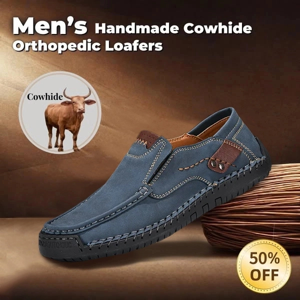 Last Day 50% OFF🔥⏱️Christmas Promotion⏱️🔥Men's genuine calfskin leather Slip-On Loafers