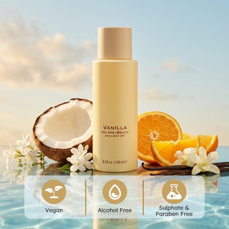 🎁💕49% OFF - Vanilla on the Beach Hair & Body Mist for Women