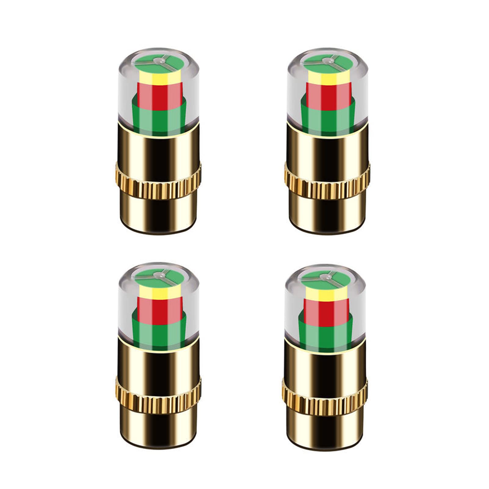 4Pcs Car Tire Pressure Monitor Valve Stem Caps