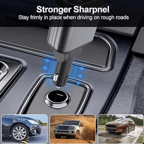 120W 4-in-1 Car Phone Charger with Starlight