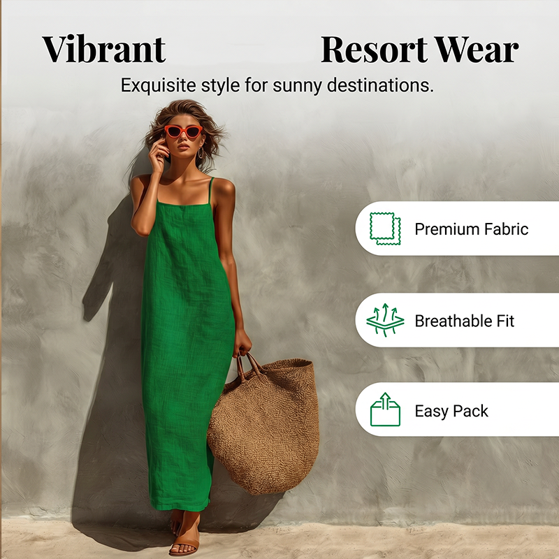 👗 LIMITED-TIME 50% OFF! ✨ Women's Casual Solid Color Slip Dress