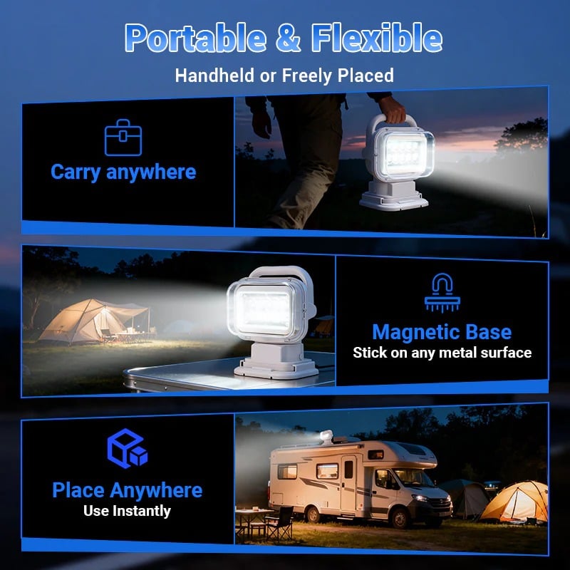 🔥Last Day 49% OFF💥LED Searchlight,Cordless Work Light