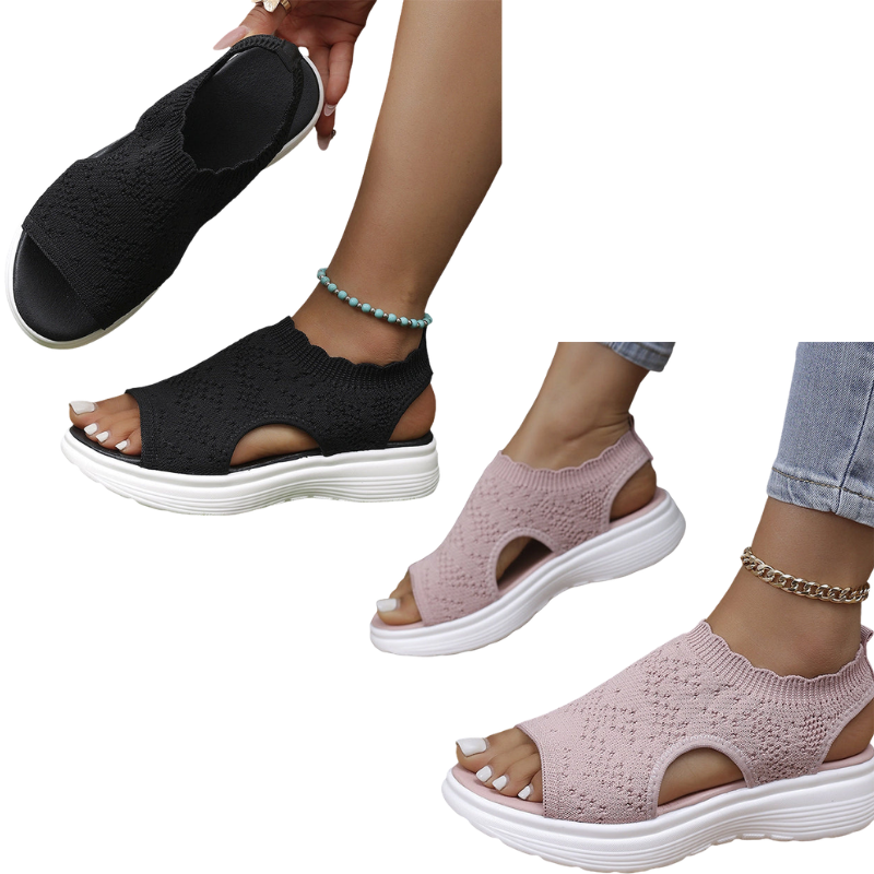 ⏳LAST DAY SALE ONLY ＄32.99!!🔥🔥Women's Breathable Knit Platform Sandals