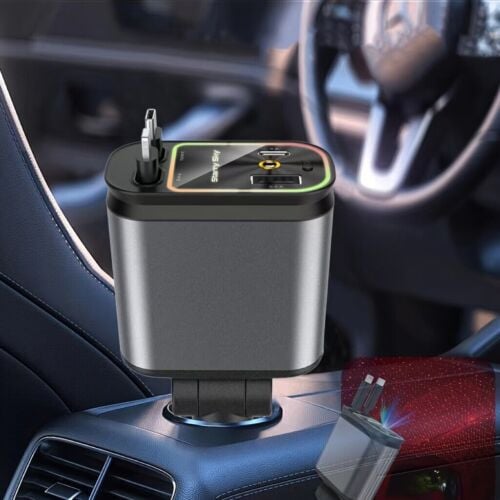 120W 4-in-1 Car Phone Charger with Starlight